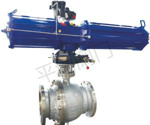 气动不锈钢固定式法兰球阀