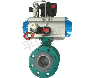 气动保温衬氟球阀