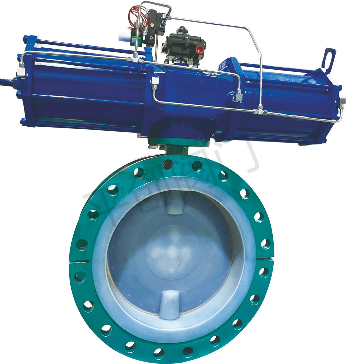 气动法兰衬氟蝶阀