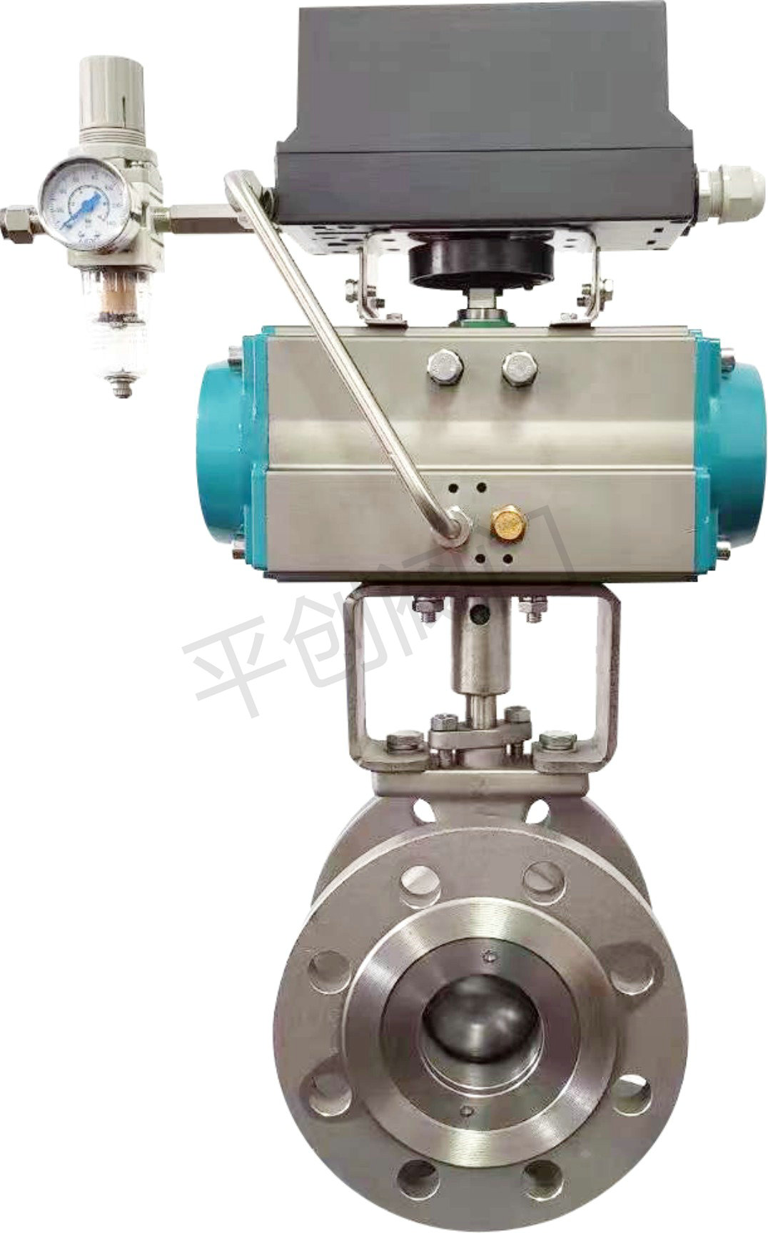 气动不锈钢V型调节阀球阀