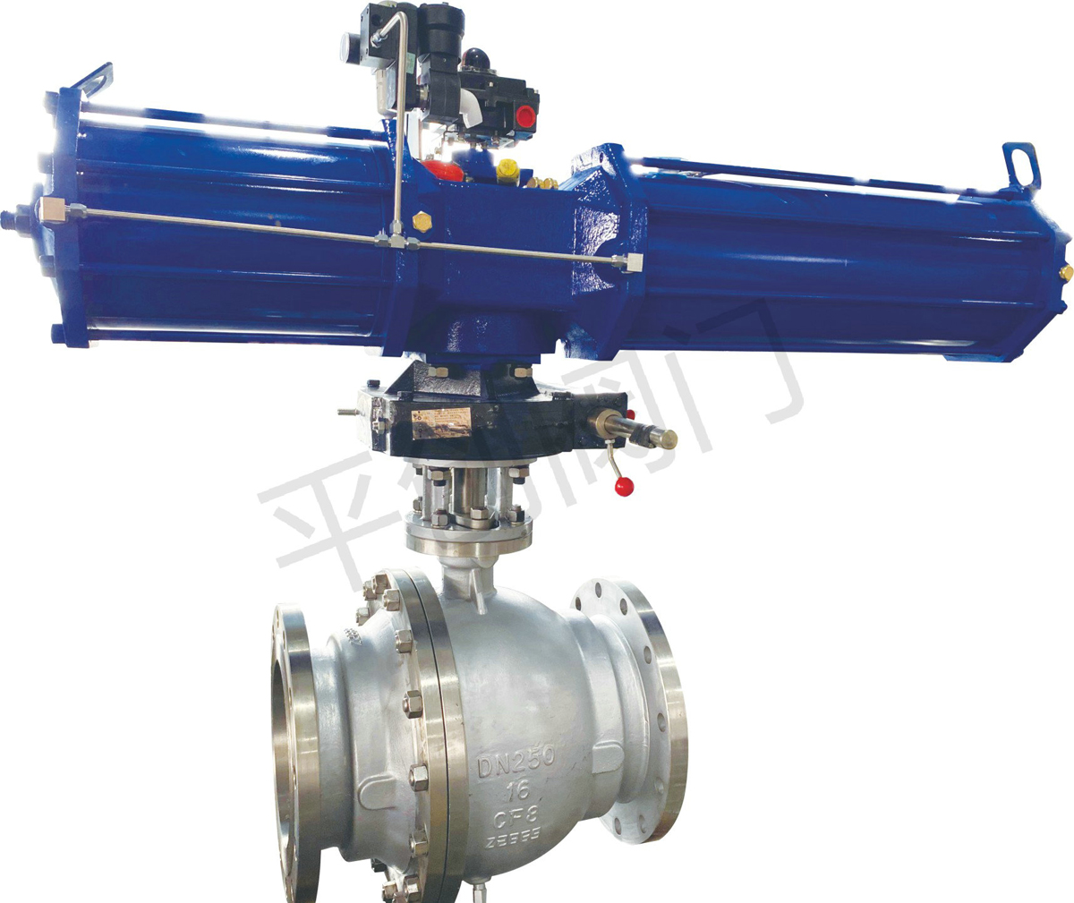 气动不锈钢固定式法兰球阀