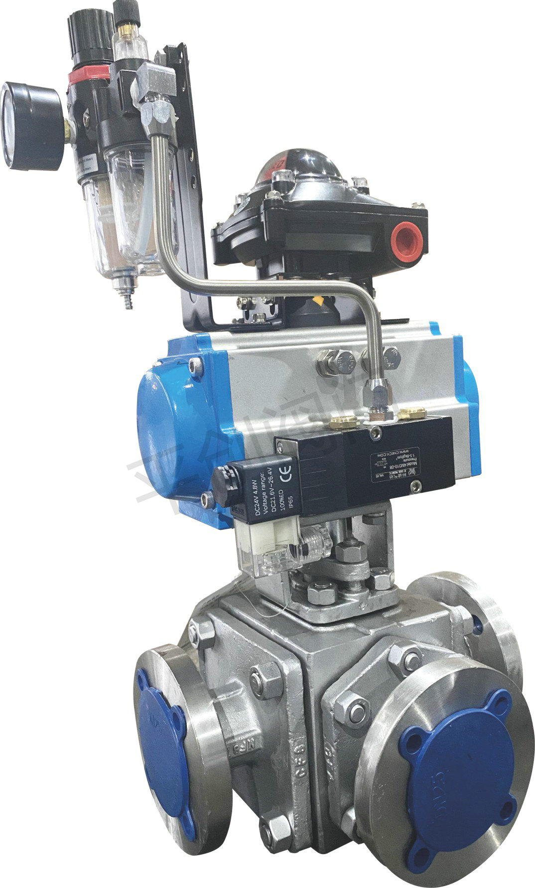 气动不锈钢三通球阀