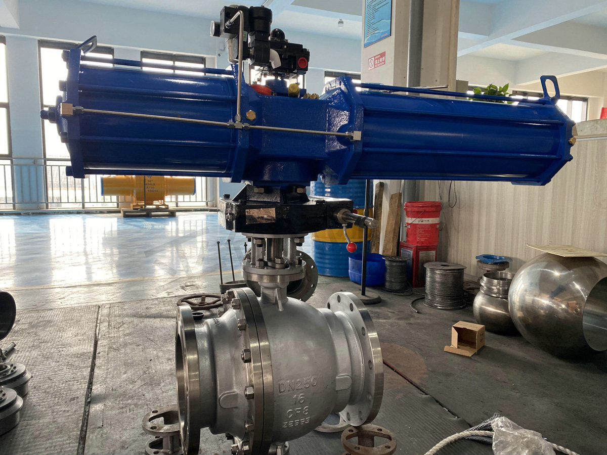 气动不锈钢固定球阀 Q647H-16P