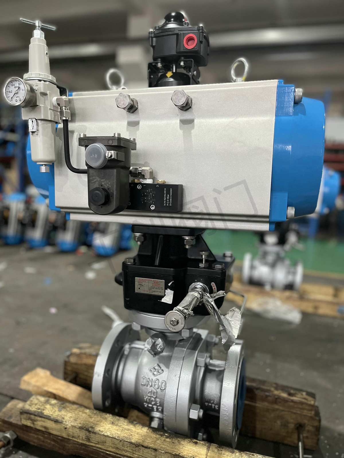 气动带手动一体防爆球阀