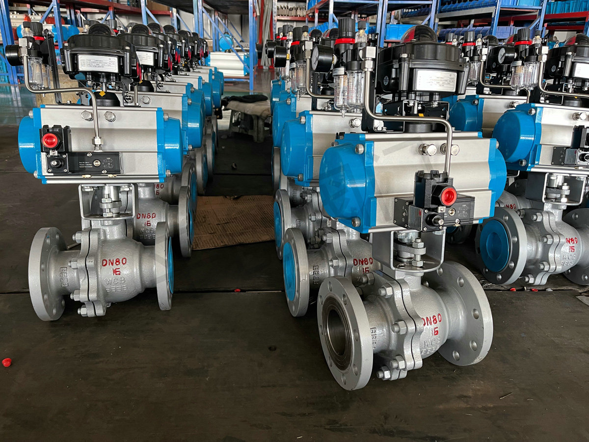 气动法兰球阀Q641F-16C DN80