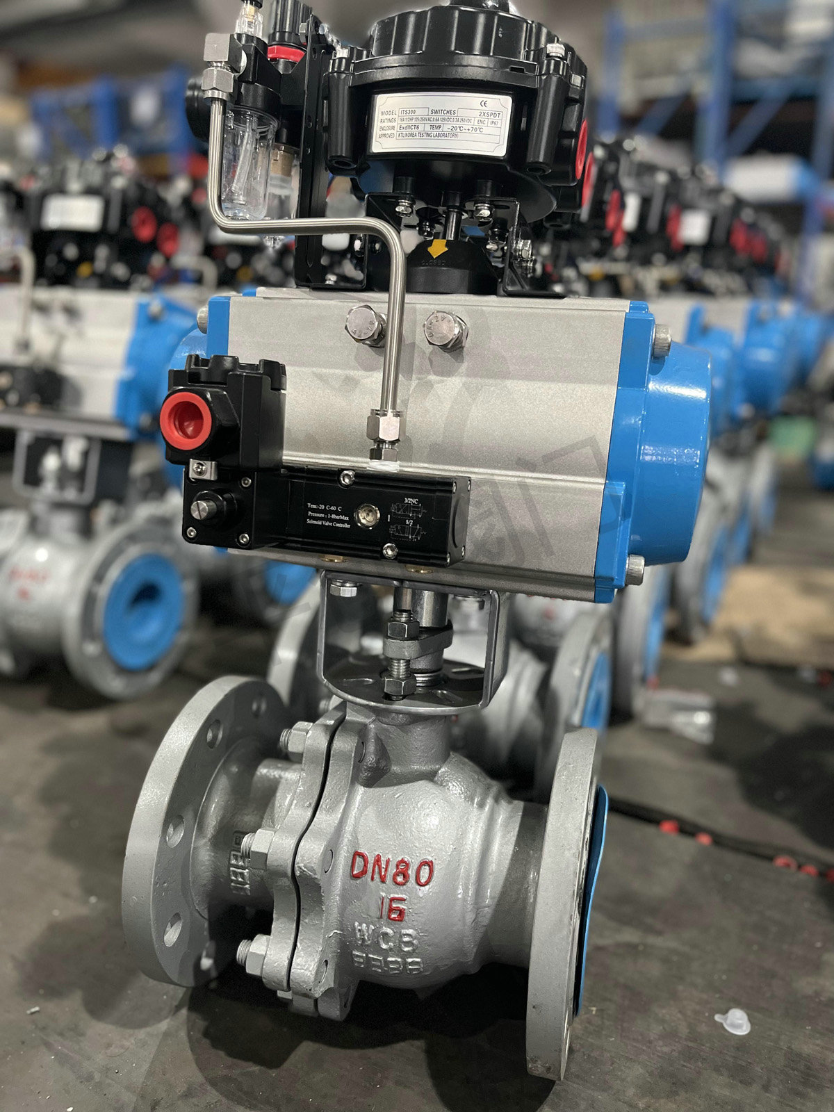 气动碳钢球阀Q641F-16C DN80