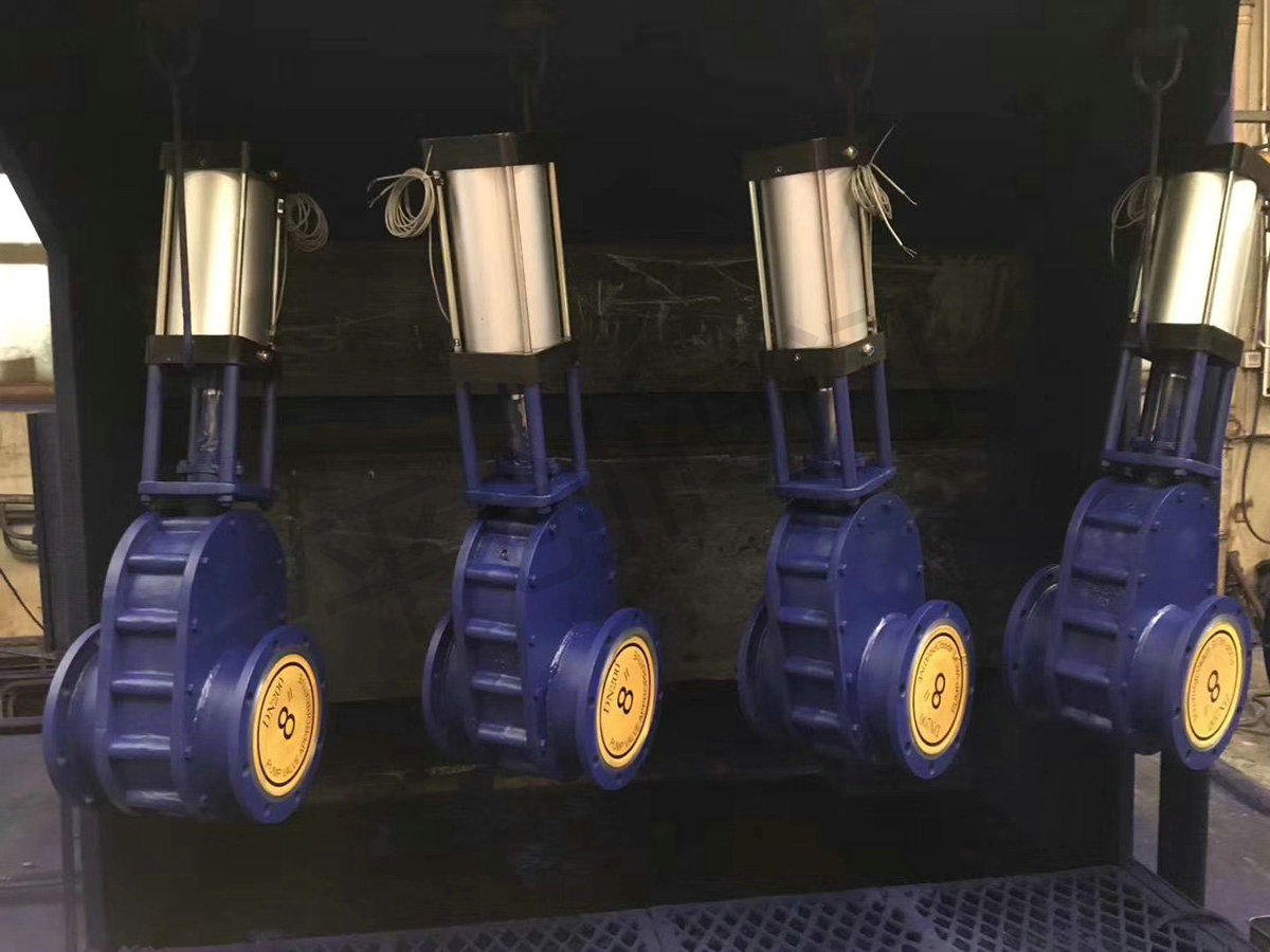 气动陶瓷双闸板阀1