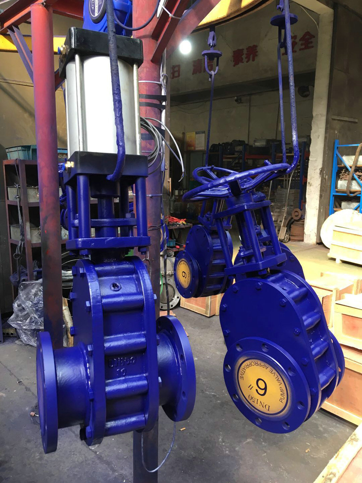 气动陶瓷双闸板阀